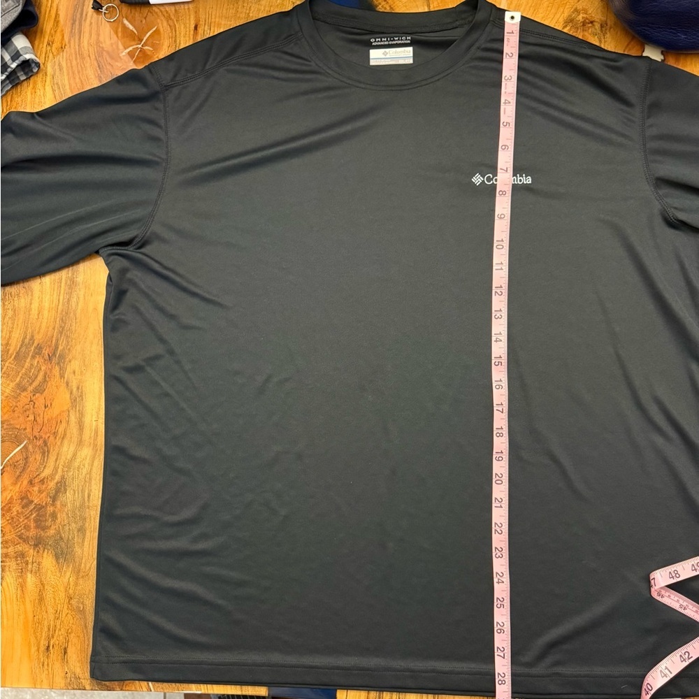 Columbia Omni-Wick Long Sleeve Shirt Mens XXL 2XT Black Performance Athletic Tee - Picture 5 of 10